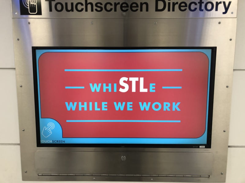 An airport sign.