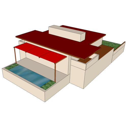 Thumbnail of a Gingerbread Westcott House CAD model.