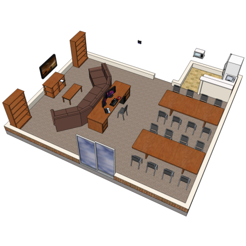 Thumbnail of a Media Room CAD model.
