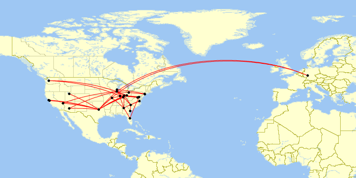 Flight map.