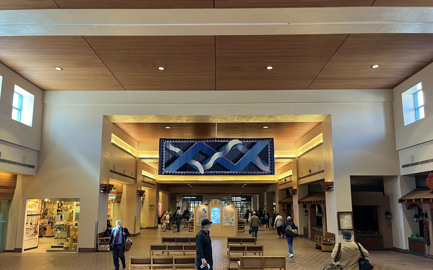 ABQ terminal interior, upper level.