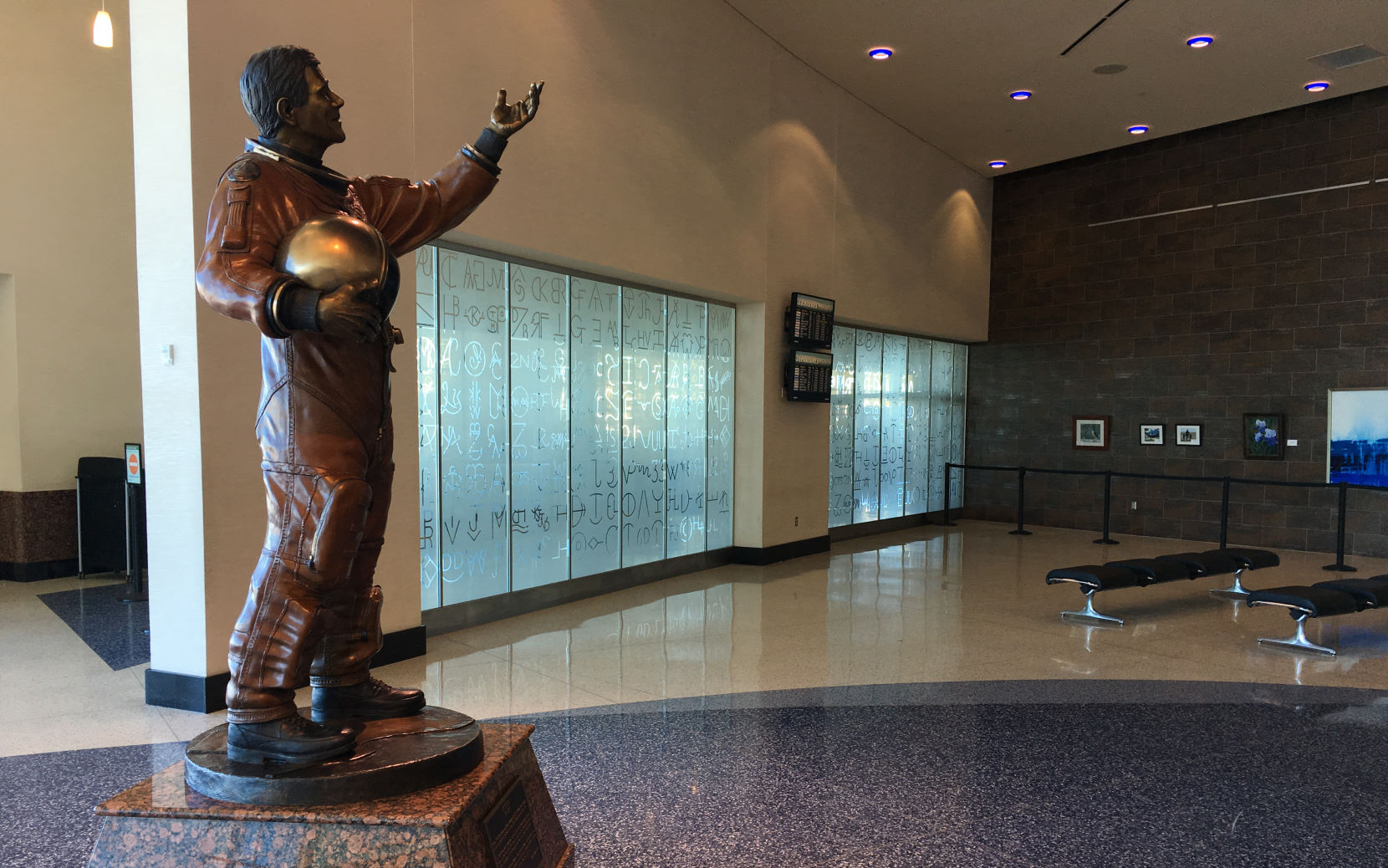 Rick Husband statue at AMA.