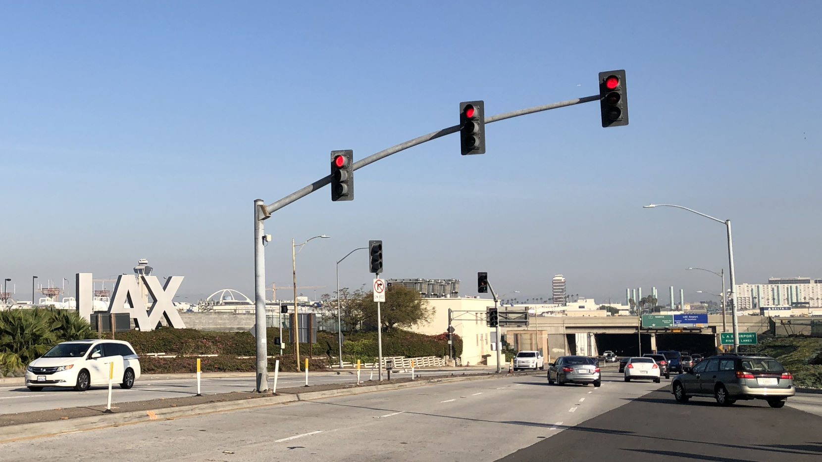 LAX letters on Sepulveda Blvd.