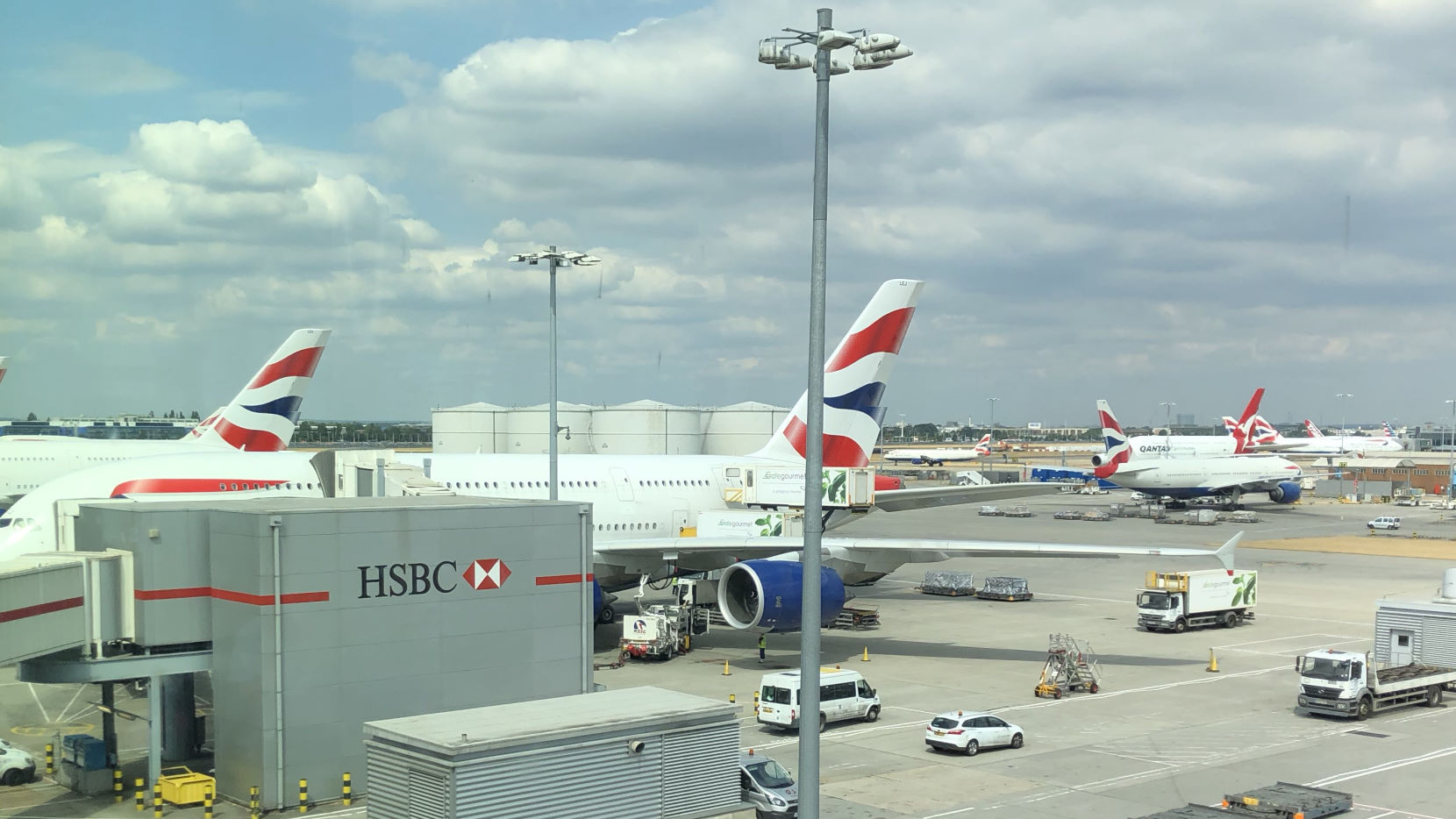 British Airways jets at LHR.