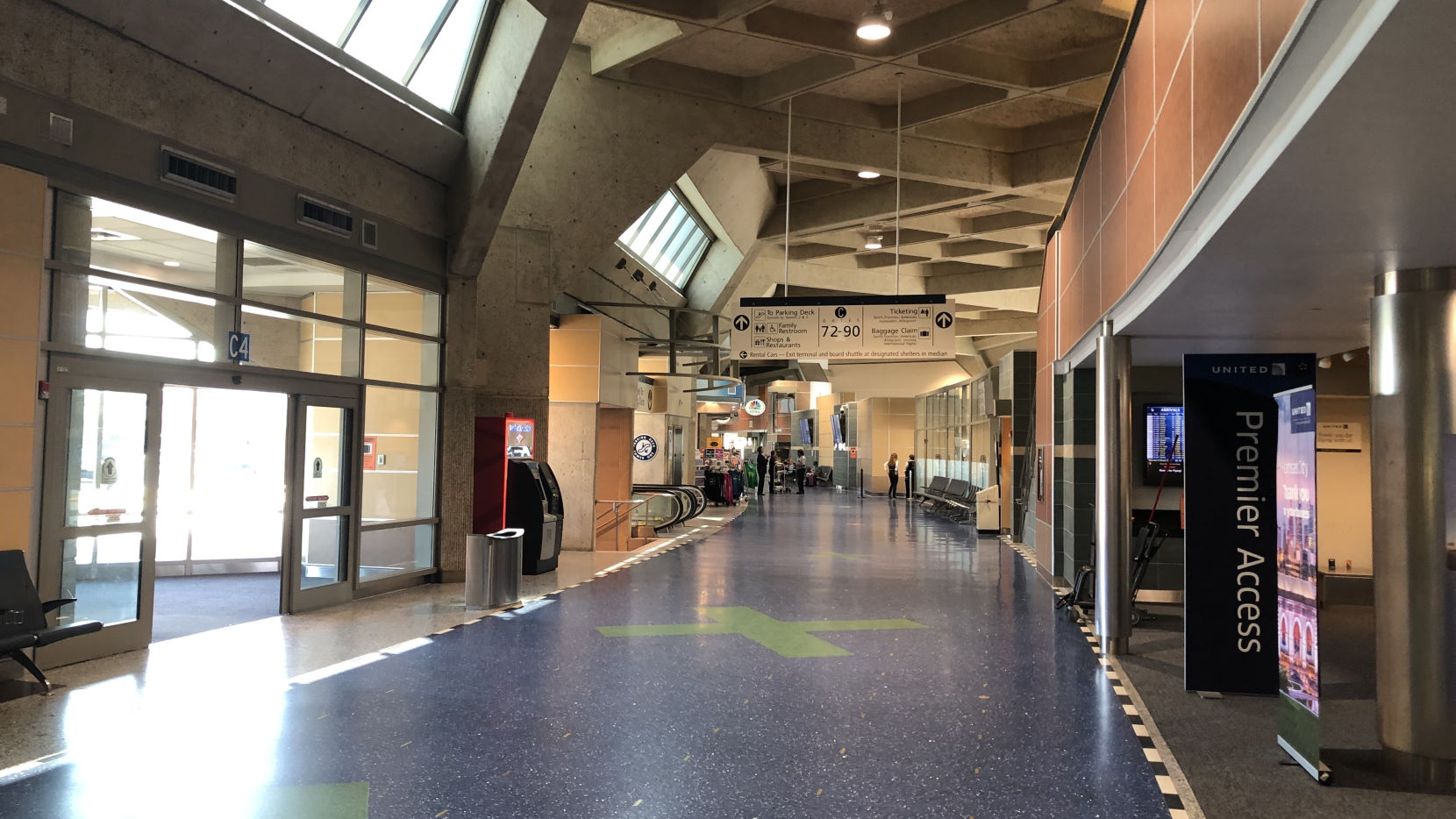 Landside interior of Terminal C.