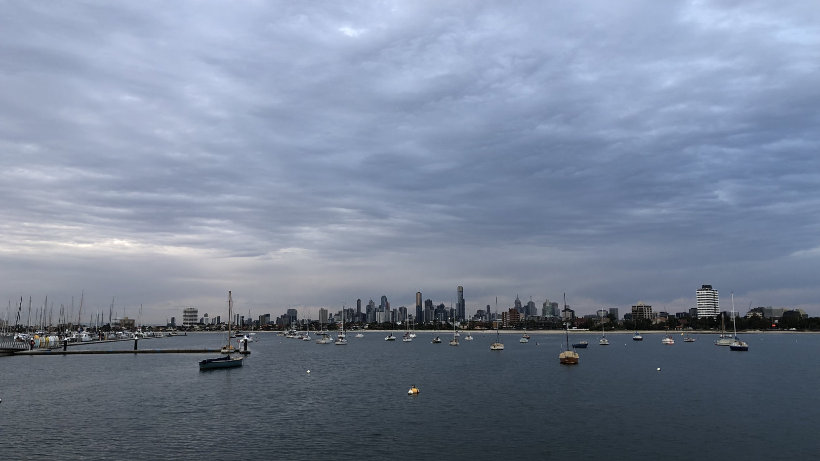 Melbourne skyline.