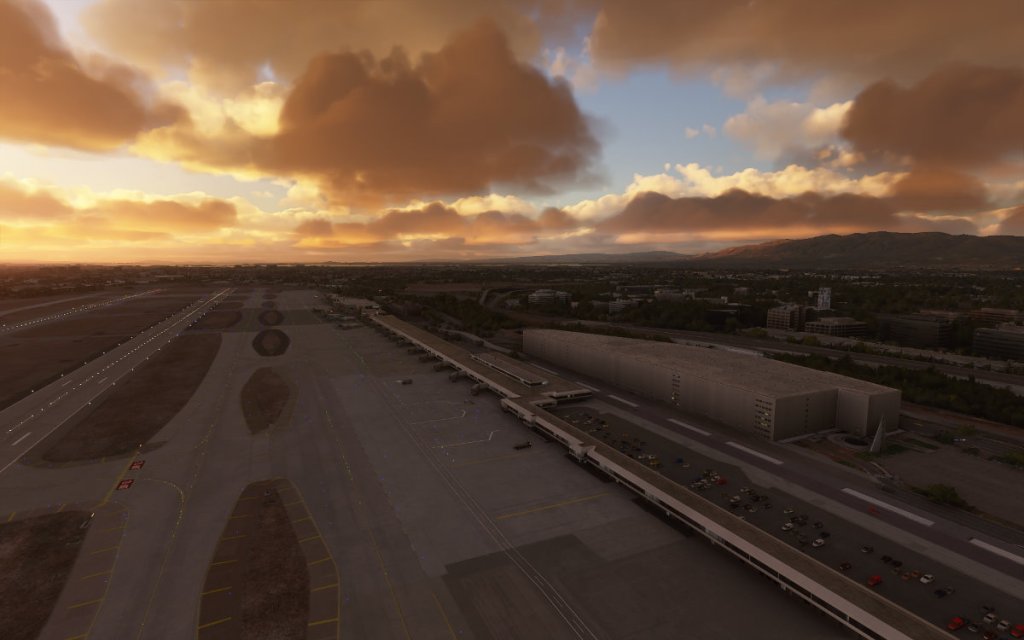 SJC in Microsoft Flight Simulator 2020.